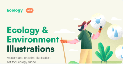 Modern Ecology Vector Illustration Pack